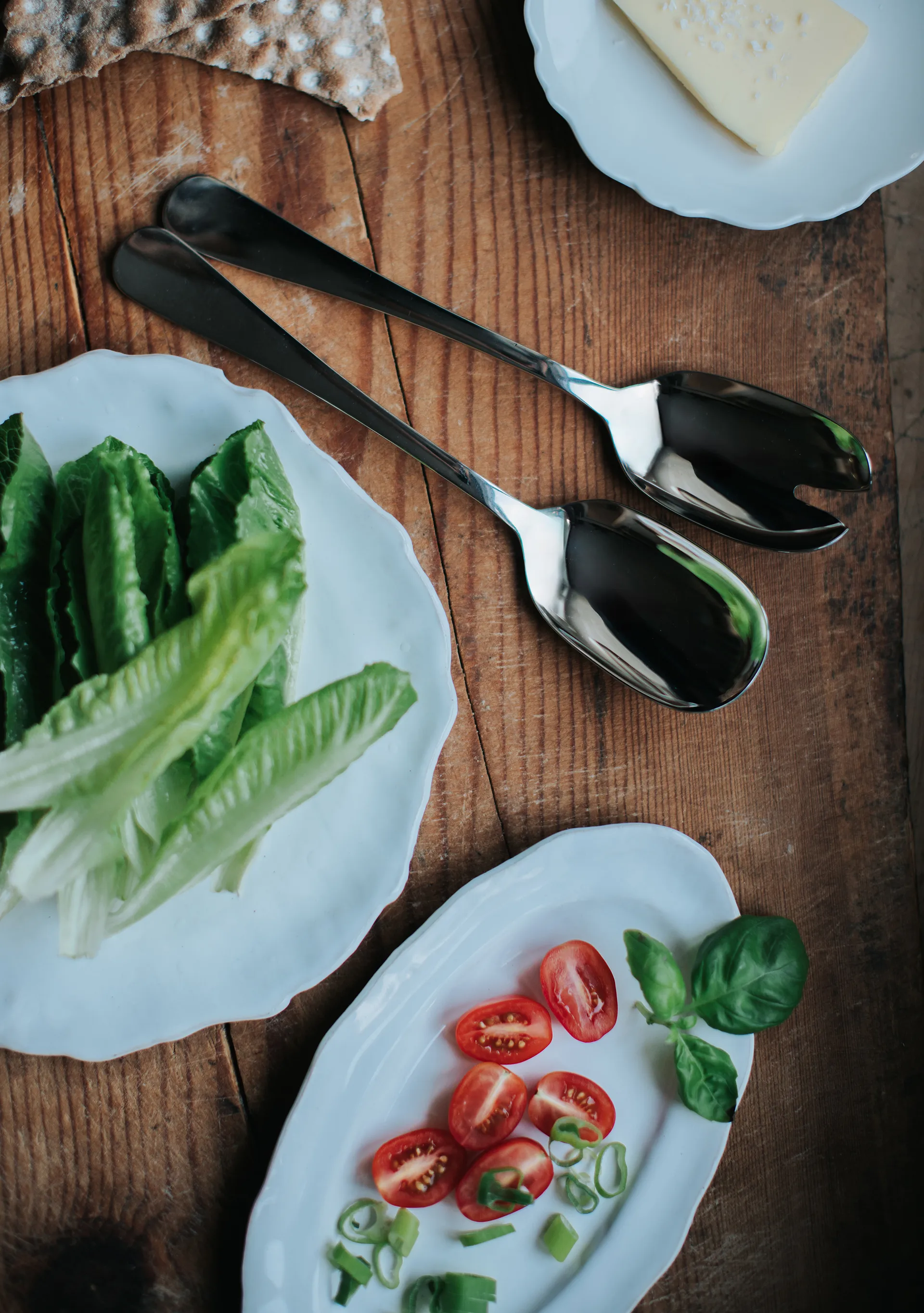 Classic posate insalata e servizio, Acciaio inox, 2 pezzi Dorre