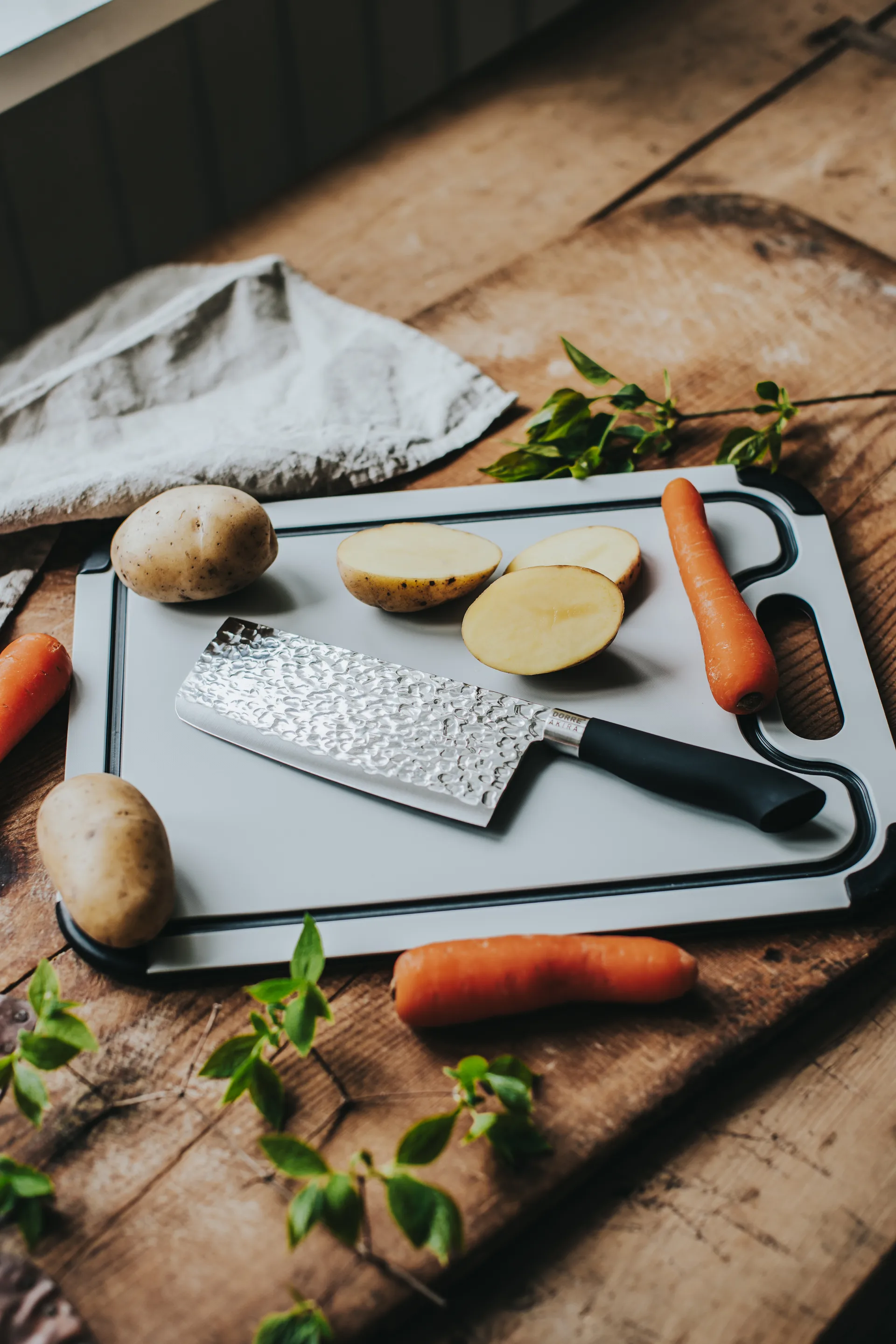 Coltello da chef cinese 30 cm Akira, Nero Dorre