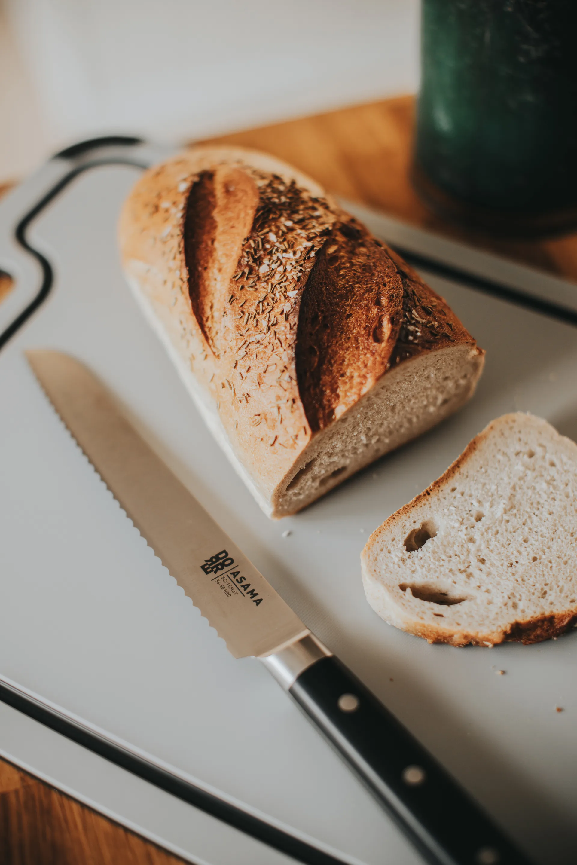 Coltello da pane Asama 20 cm, Acciaio inossidabile Dorre