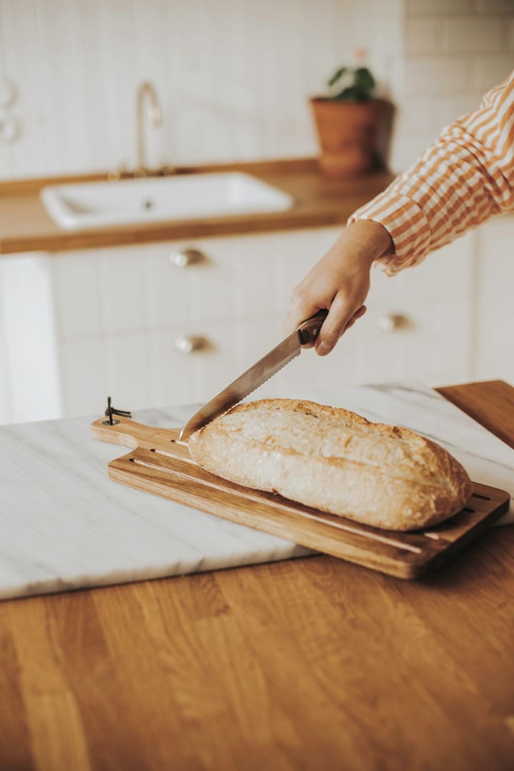 Coltello da pane e tagliere Billy 2 pezzi, Acacia-Acciaio inossidabile Dorre