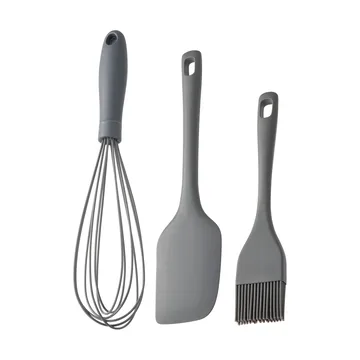Cookie set utensili - Grigio, in silicone, 3 pezzi - Dorre
