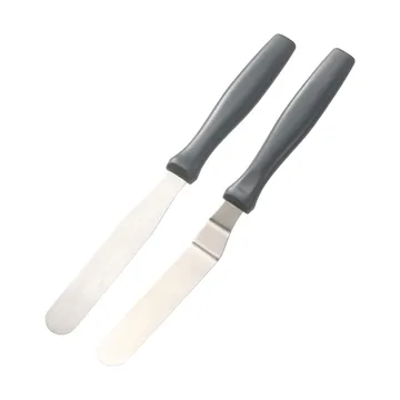 Cookie spatola a paletta - acciaio inox, nero, 2 pezzi - Dorre