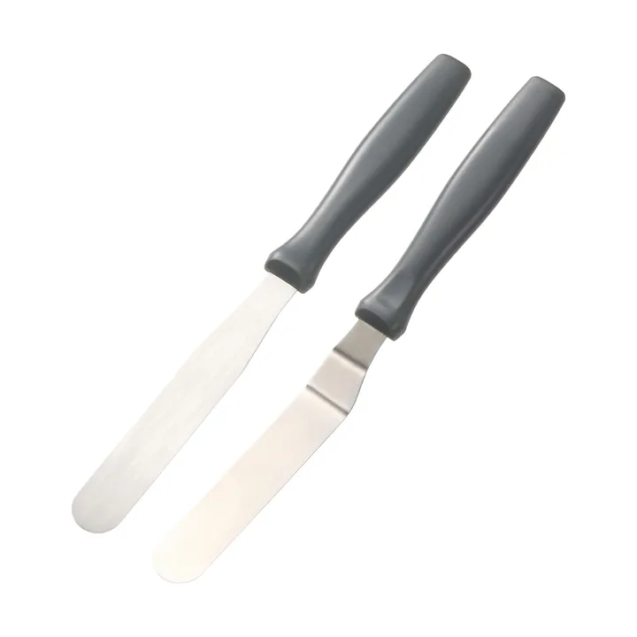 Cookie spatola a paletta - acciaio inox, nero, 2 pezzi - Dorre