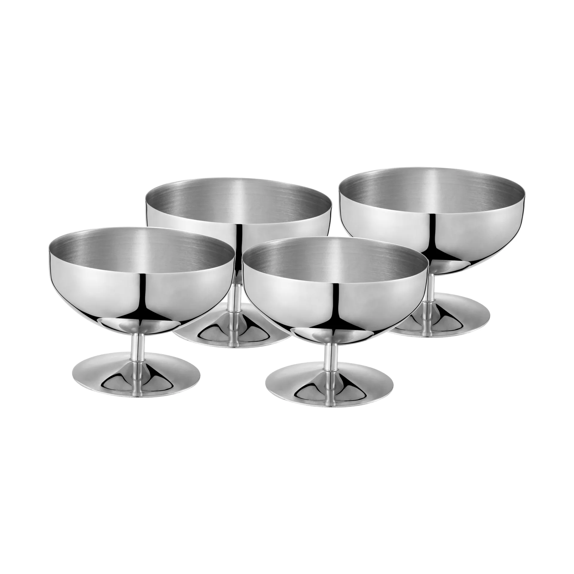 Coppa dessert/bicchiere da gelato, Acciaio inox, 4 pezzi, 25 cl Dorre