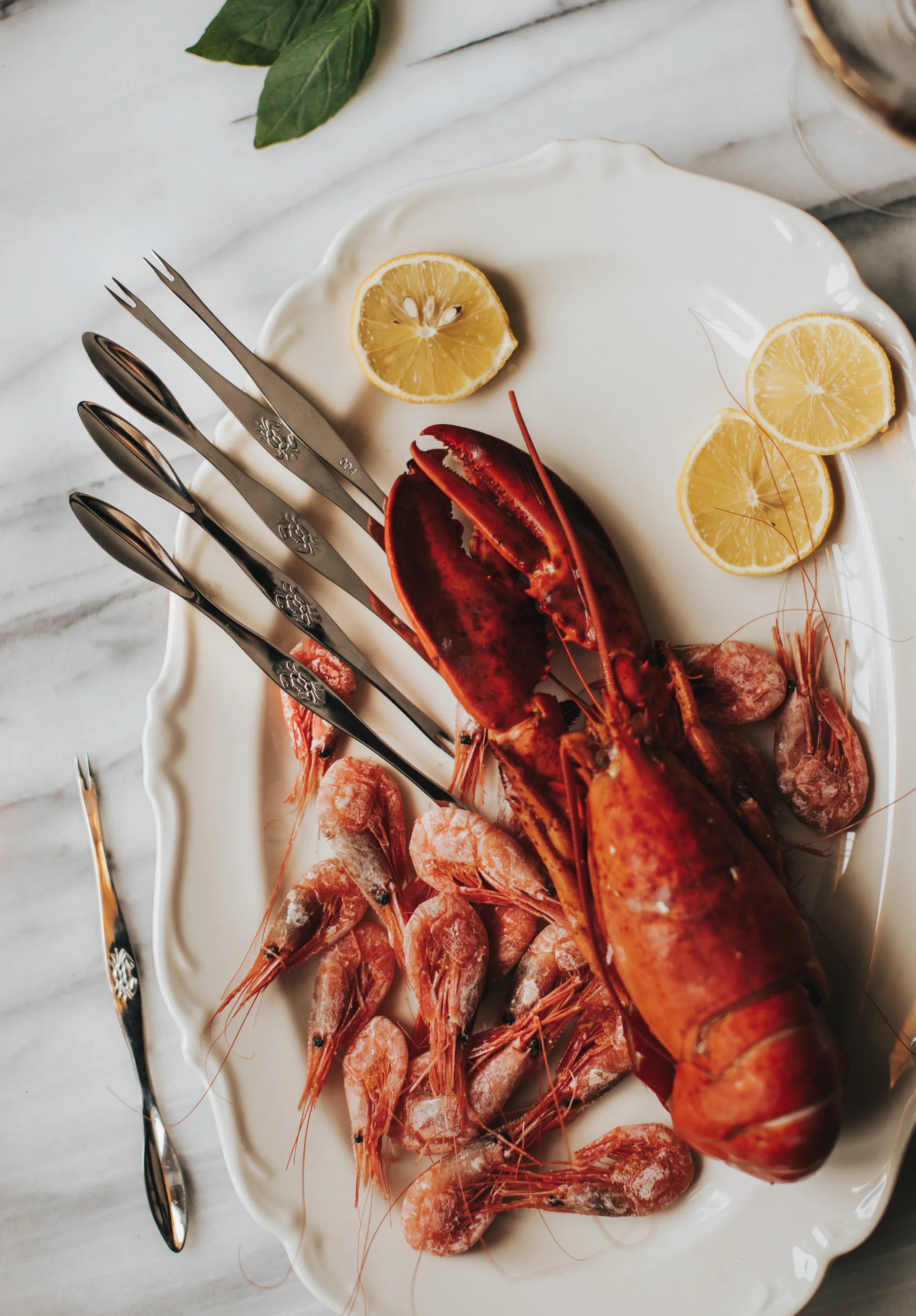 Forchetta da frutti di mare Skai confezione da 6, Argento Dorre