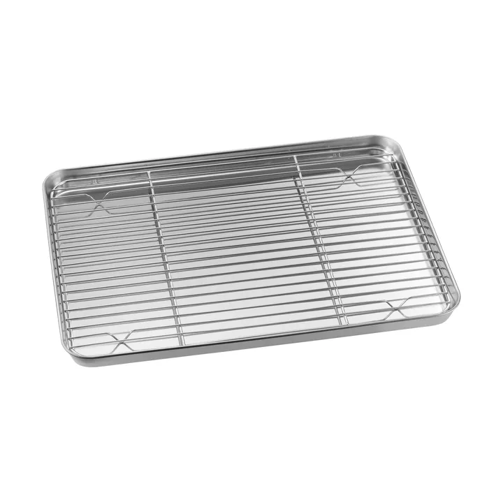Gili gastrobleck - acciaio inossidabile con griglia, 40,5x28 cm - Dorre