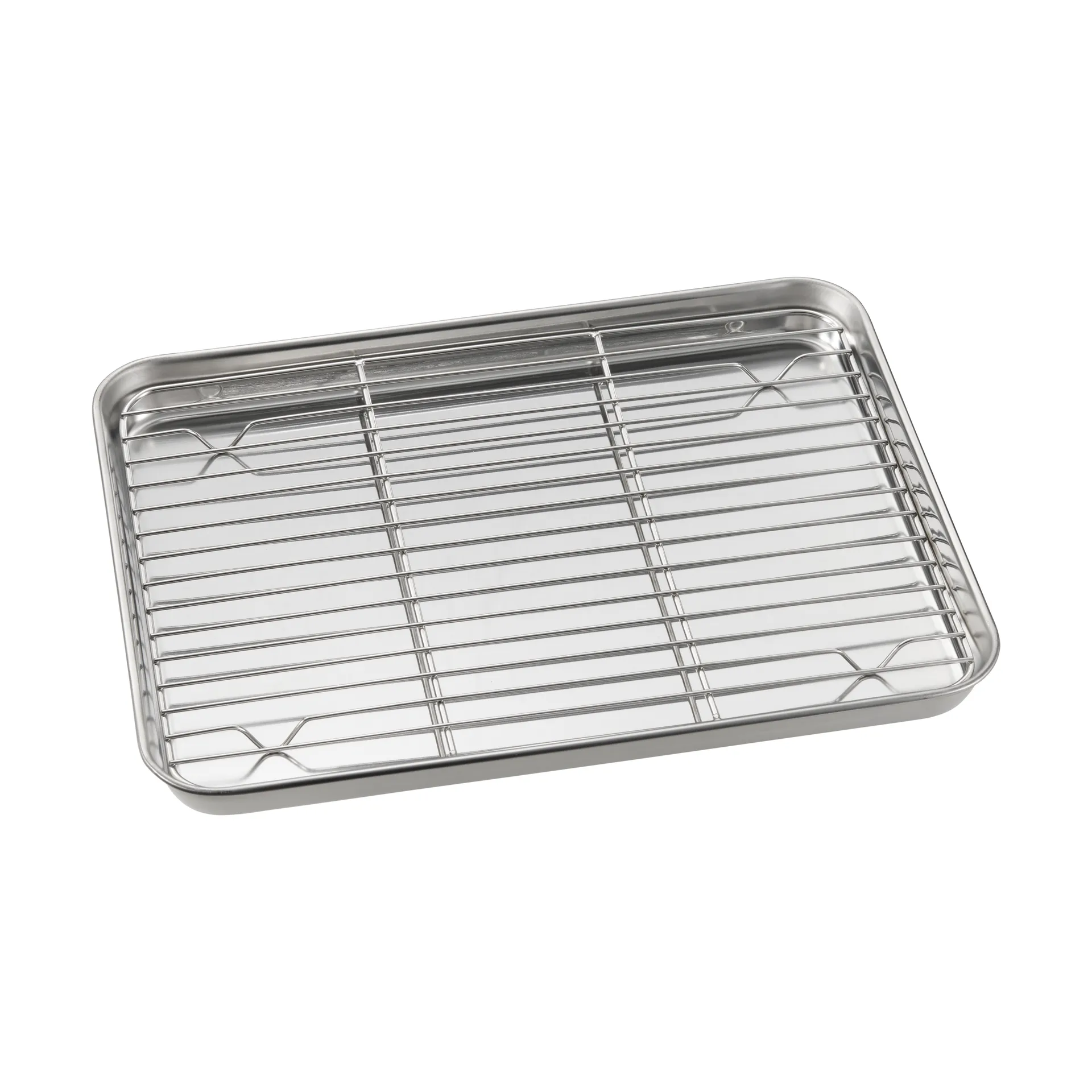 Gili gastrobleck, Acciaio inox con griglia, 31,5x24,5 cm Dorre