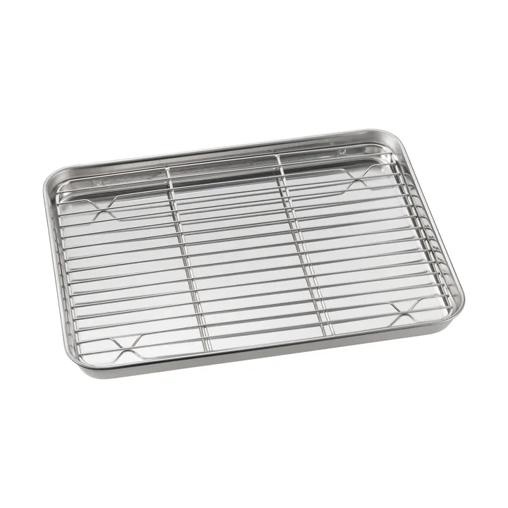 Gili gastrobleck - Acciaio inox con griglia, 31,5x24,5 cm - Dorre