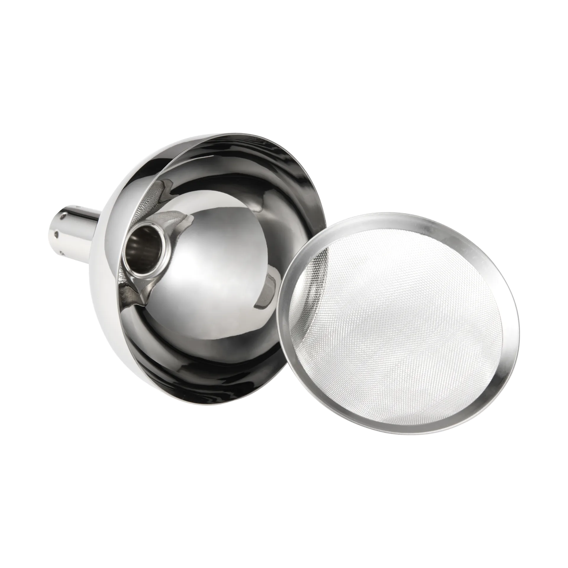 Imbuto decantatore Valu con filtro, Acciaio inossidabile Dorre