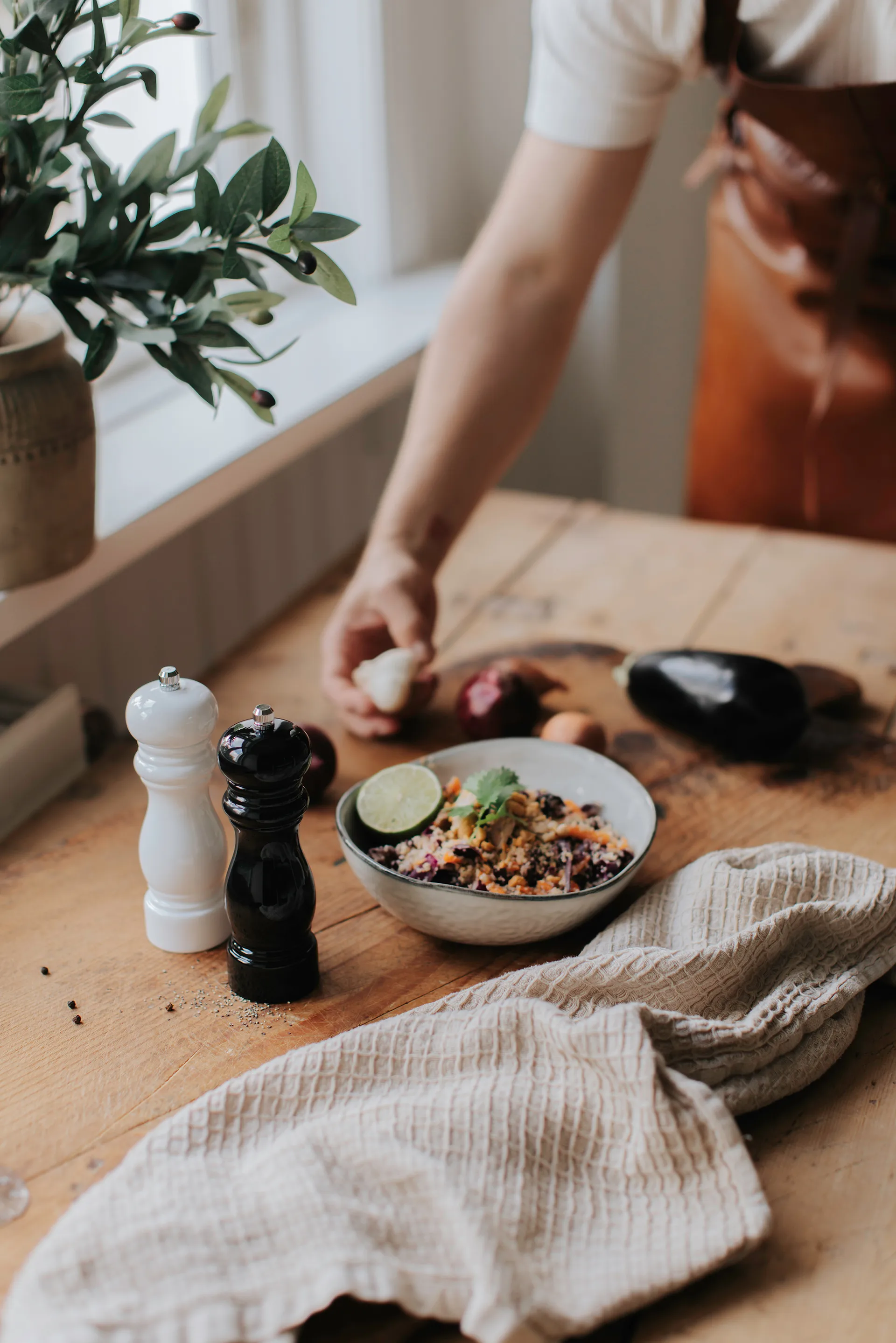 Macina sale e pepe Karou 15 cm, Bianco Dorre