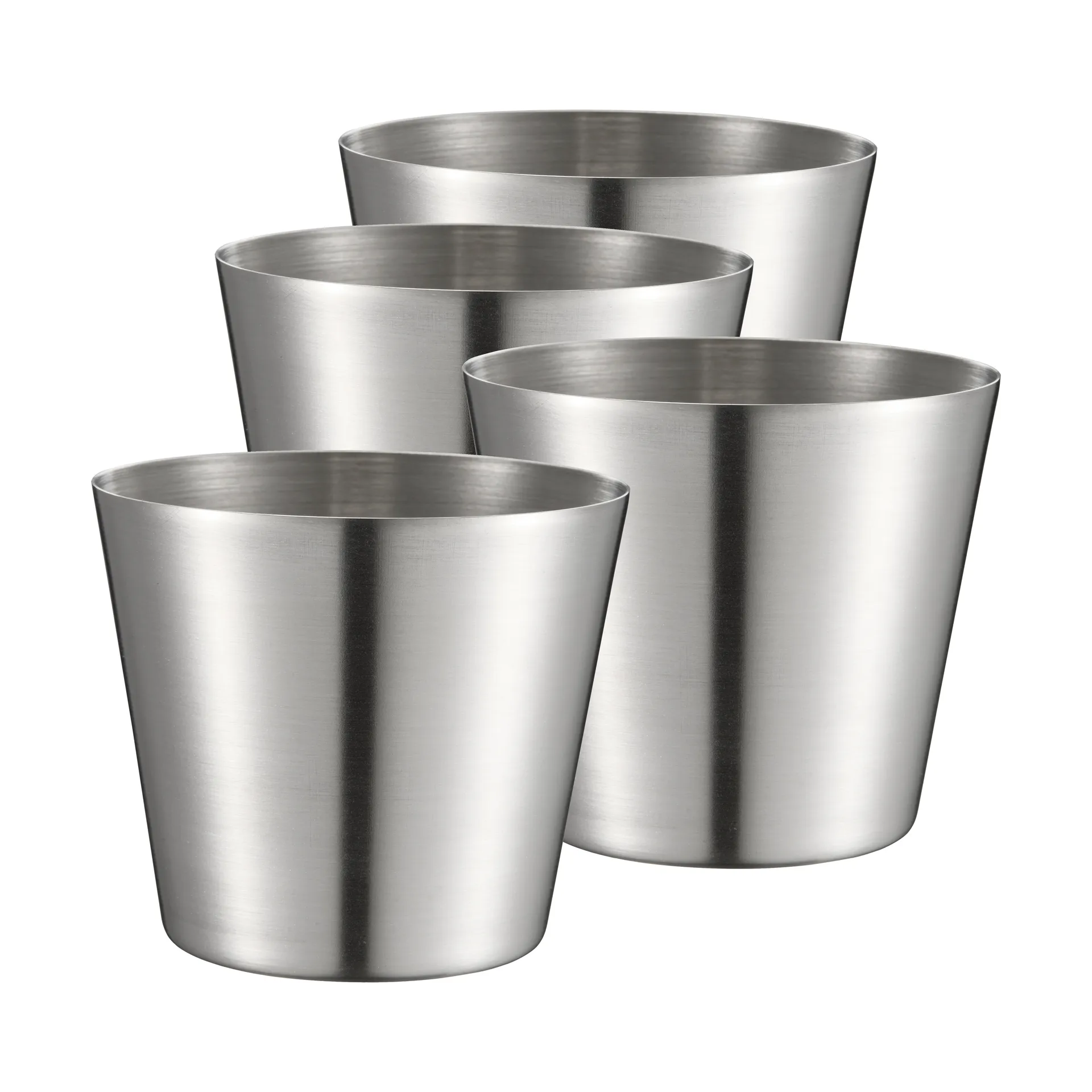 Peg coppetta per pommes/servizio, acciaio inox, 4 pezzi, Ø9,5 cm Dorre
