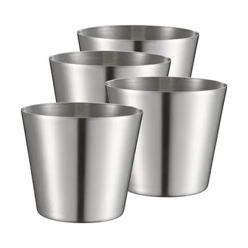 Peg coppetta per pommes/servizio - acciaio inox, 4 pezzi, Ø9,5 cm - Dorre