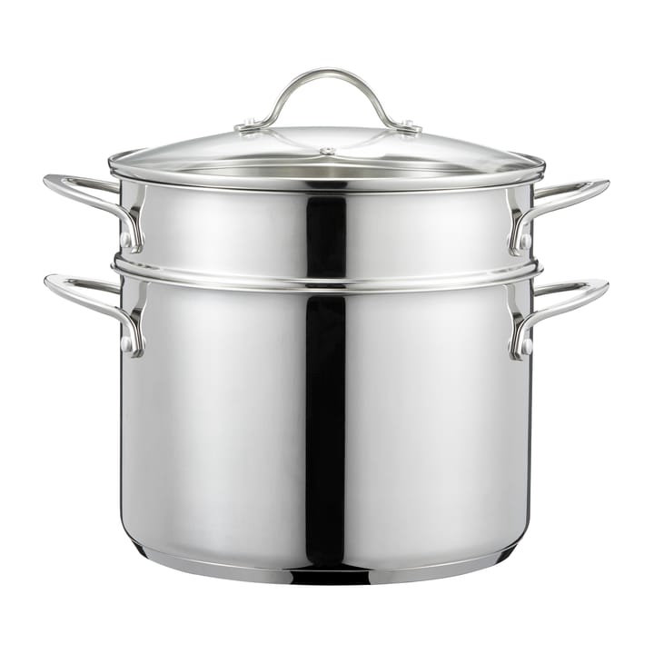 Piatto da pasta con inserti Kosmo 7,6 L - Acciaio inossidabile - Dorre