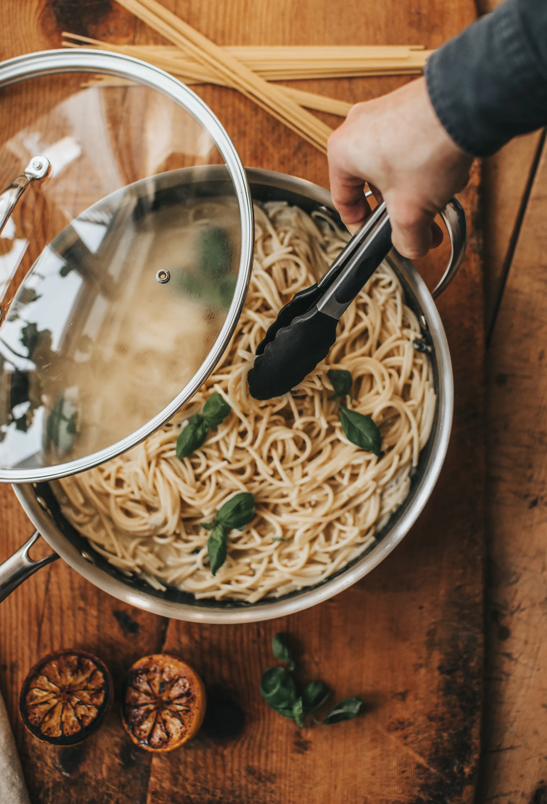 Pinza da cucina Kiah con protezione in silicone nera, Acciaio inossidabile Dorre