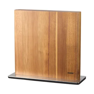 Portacoltelli magnetico Kira - Acciaio inox-legno di acacia FSC - Dorre