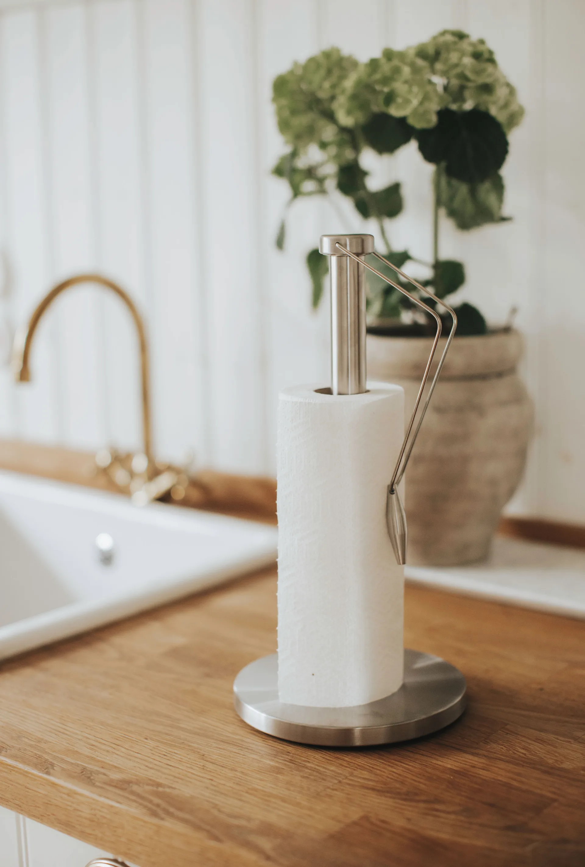 Portarotolo da cucina Alnes 36 cm, Acciaio inossidabile Dorre