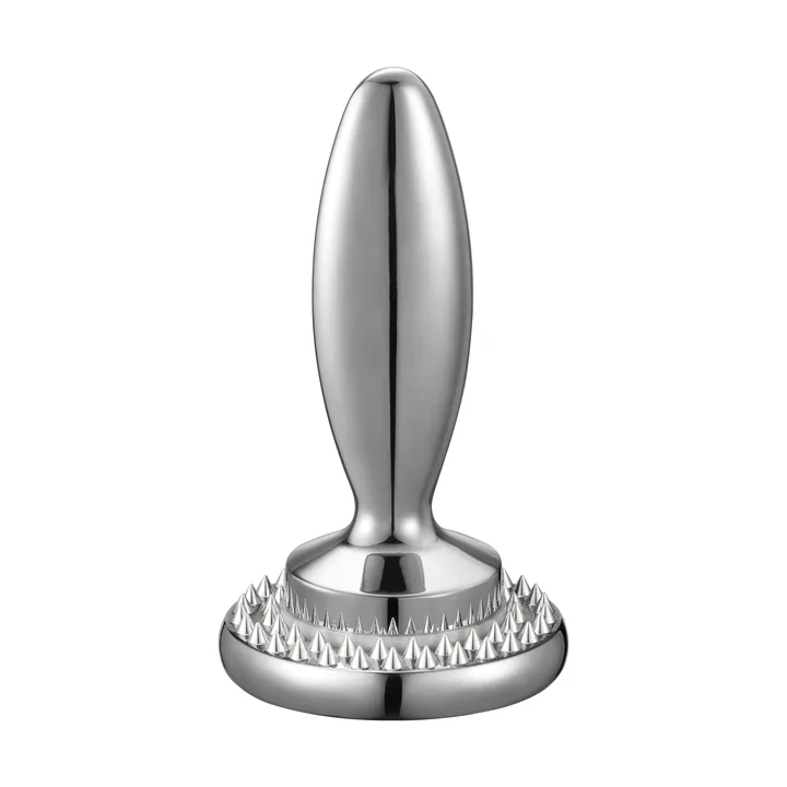 Pressa per bistecche reversibile 14,5×8,3×8,3 cm Birdie - Acciaio inossidabile - Dorre