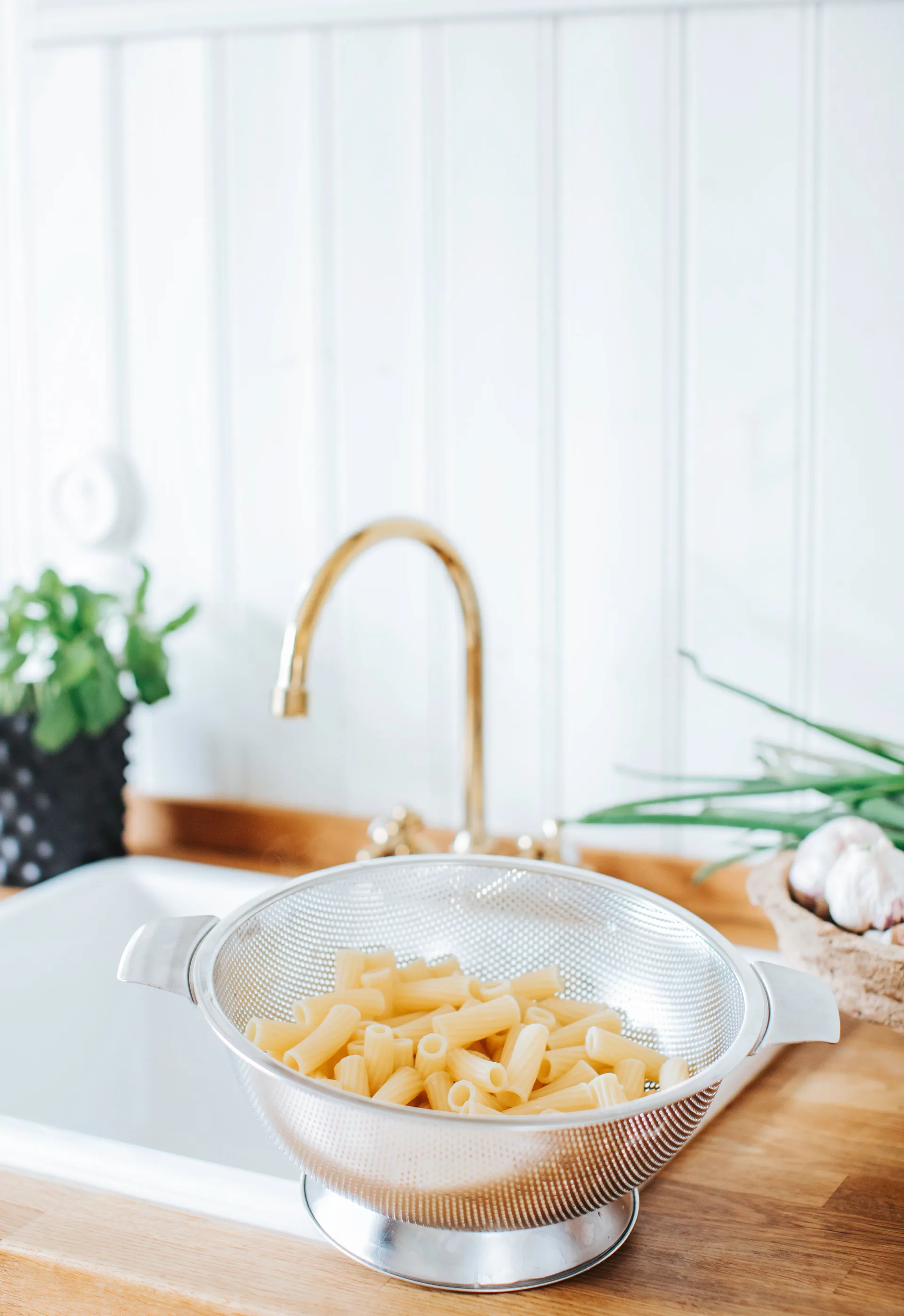 Scolapasta Dara Ø28,5 cm, Acciaio inossidabile Dorre