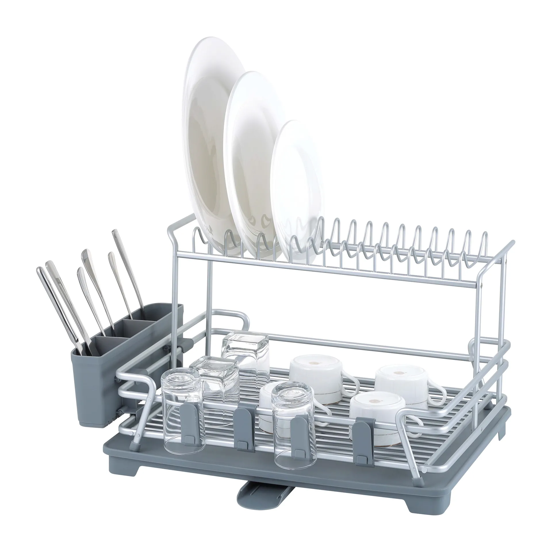 Scolapiatti Dilly 37,5x54,6 cm, Alluminio Dorre