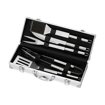 set barbecue BBQ - acciaio inossidabile, 5 pezzi, confezione regalo - Dorre