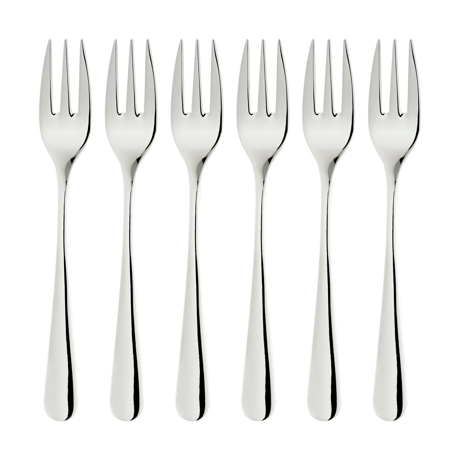 Set di 6 Forchette da dessert Classic, Argento Dorre