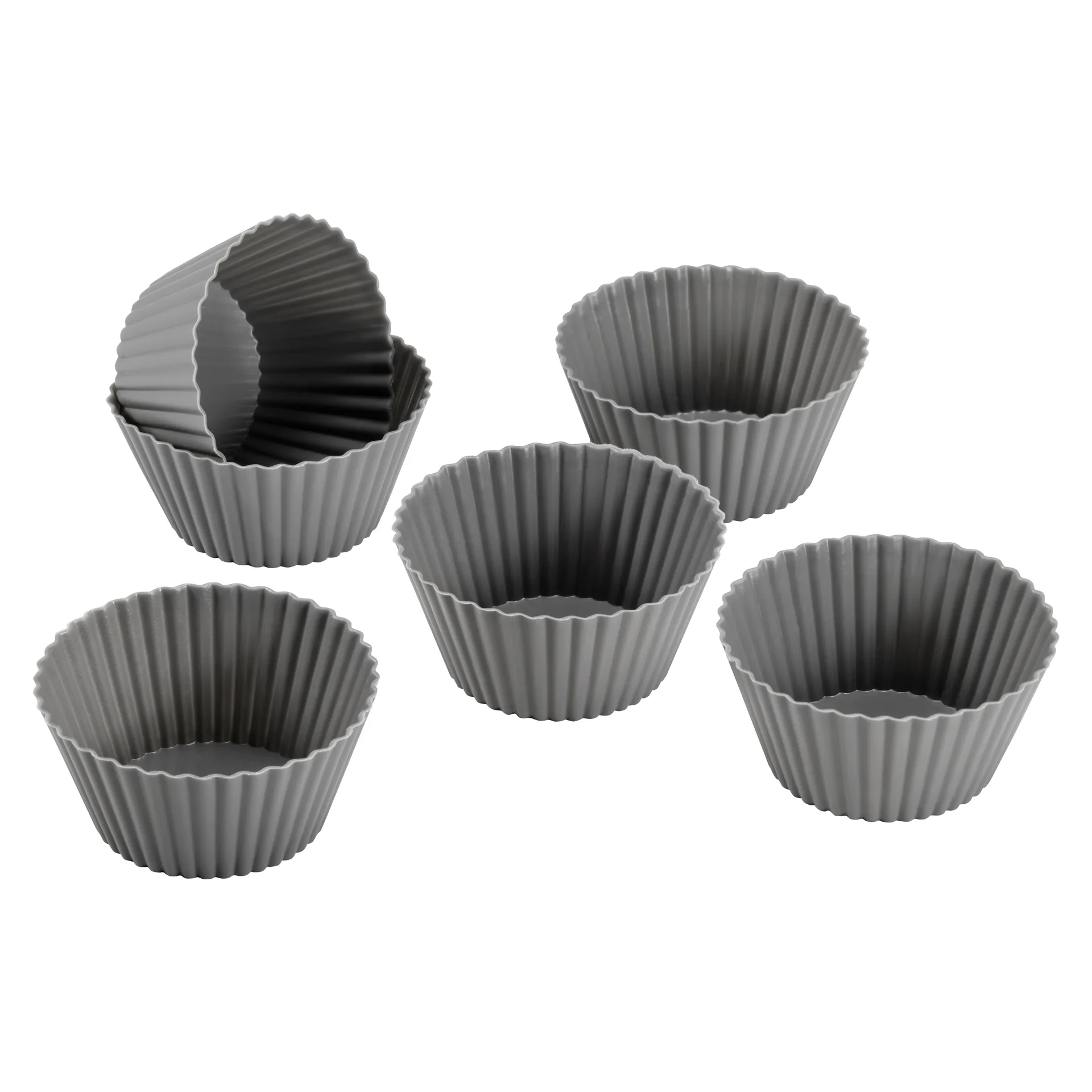 Set di 6 forme per muffin Cookie, Grigio Dorre