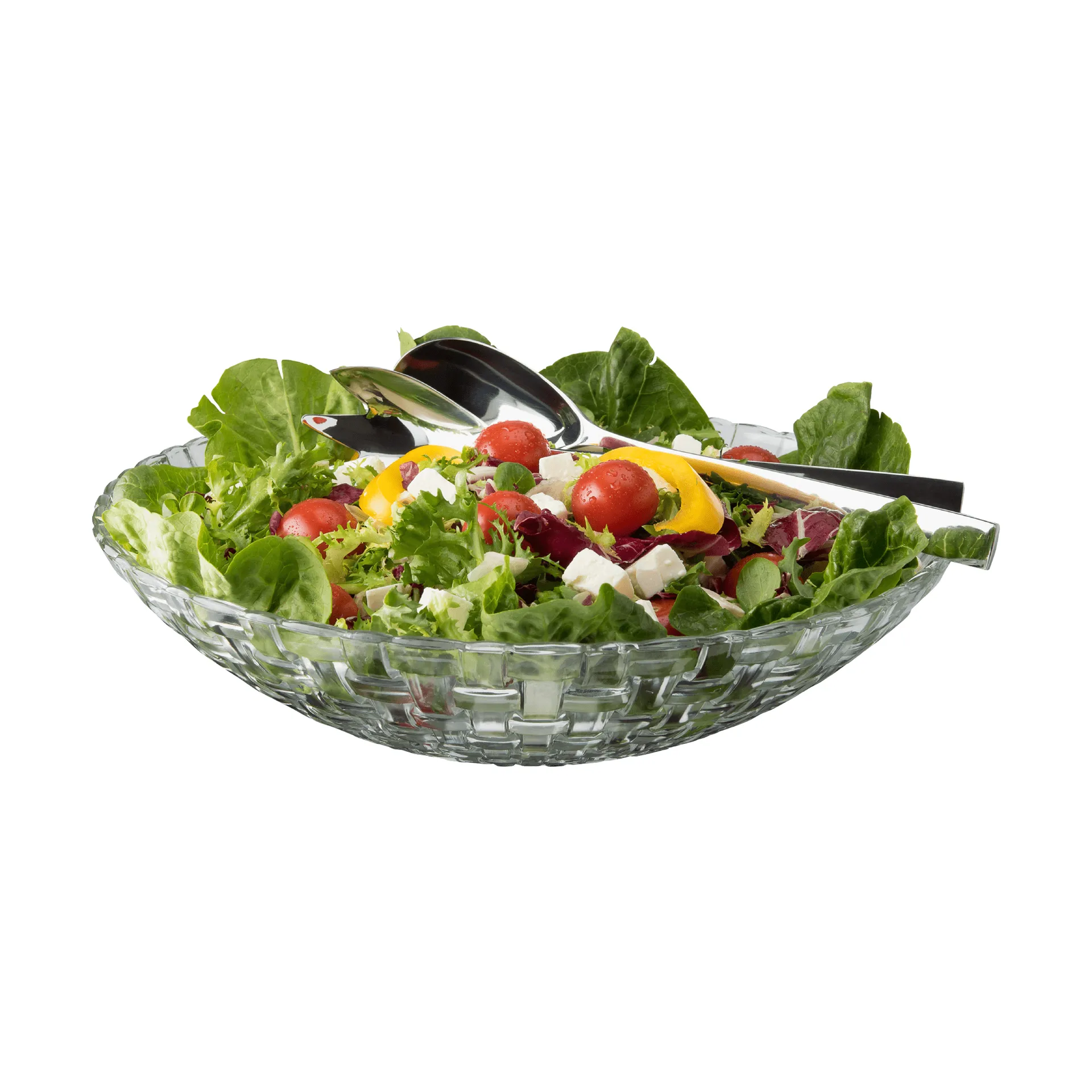 Set di ciotole per insalata Glitter, Vetro-acciaio inox, 3 pezzi Dorre