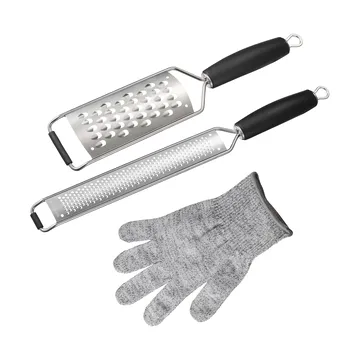 Set di grattuge Rion - Acciaio inox, 3 pezzi - Dorre