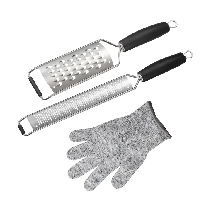 Set di grattuge Rion - Acciaio inox, 3 pezzi - Dorre