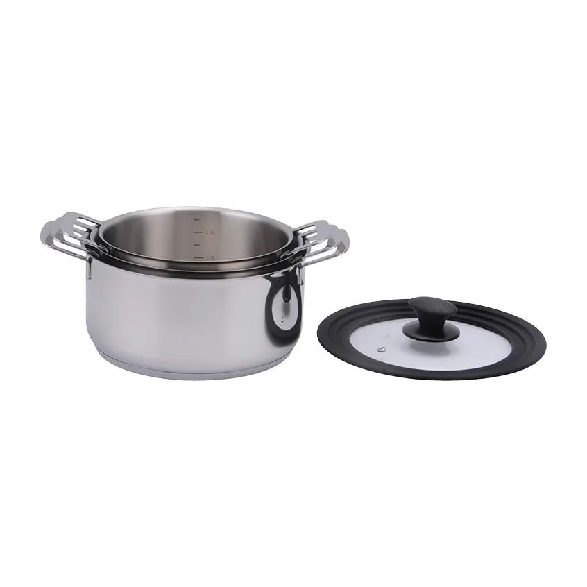 Set di pentole Kara, 3 parti, Acciaio inox Dorre