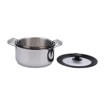 Set di pentole Kara, 3 parti - Acciaio inox - Dorre