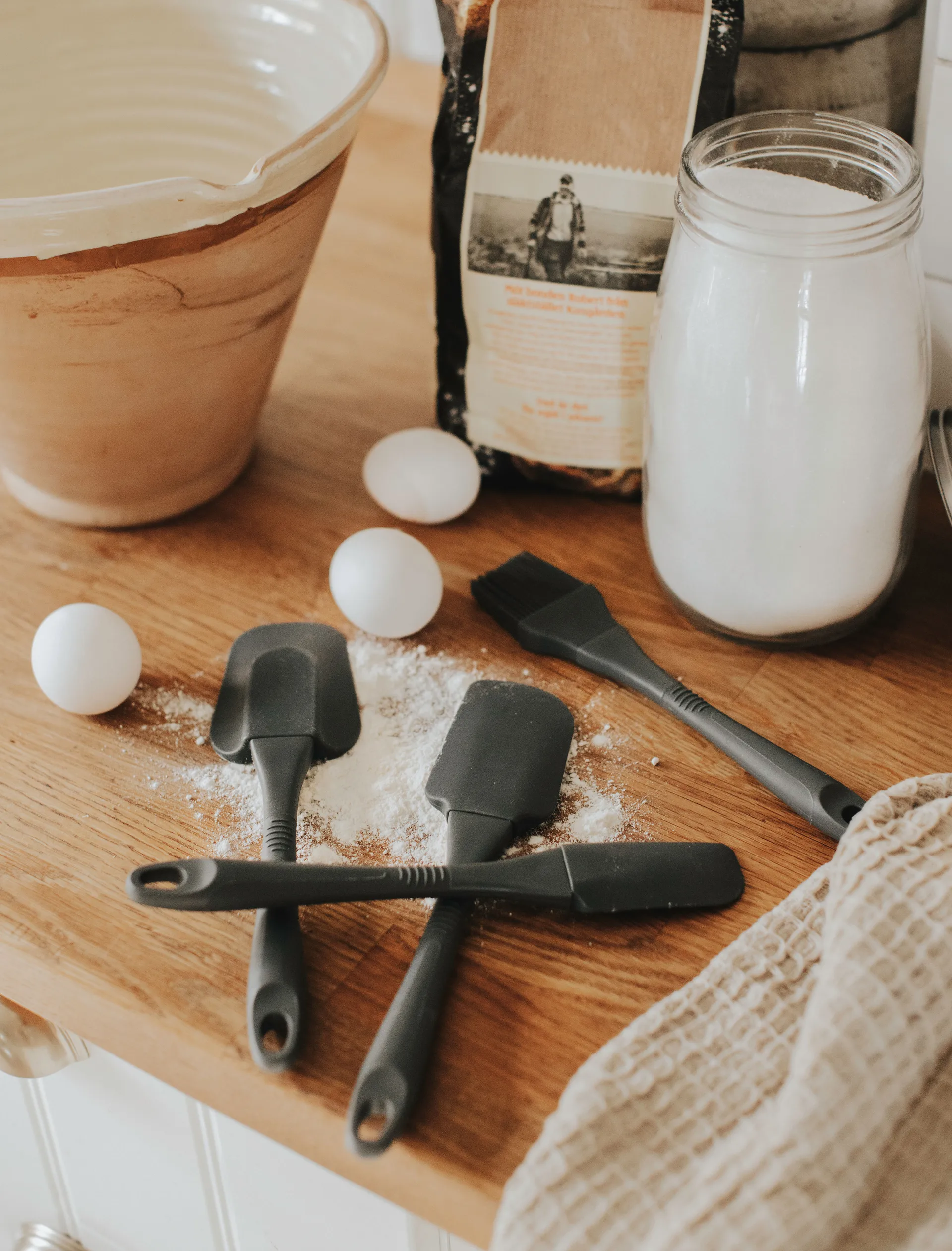 Set di utensili da cucina Rowan, 4 parti, Grigio Dorre