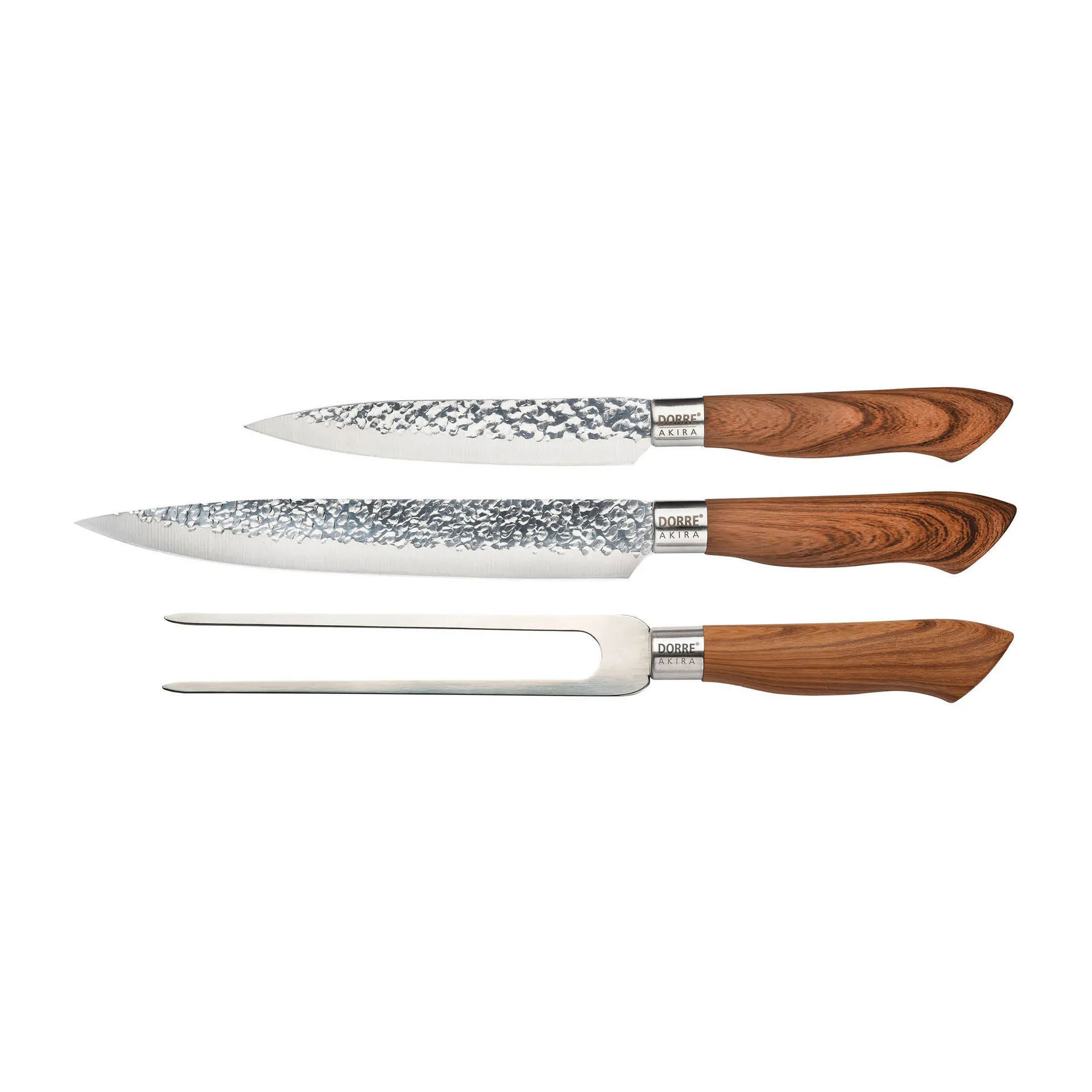 Set intaglio Akira 3 pezzi, Acciaio inossidabile Dorre