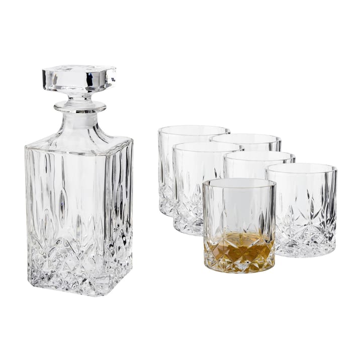 Set whisky Vide - caraffa e 6 bicchieri da whisky - Chrystal Glass - Dorre