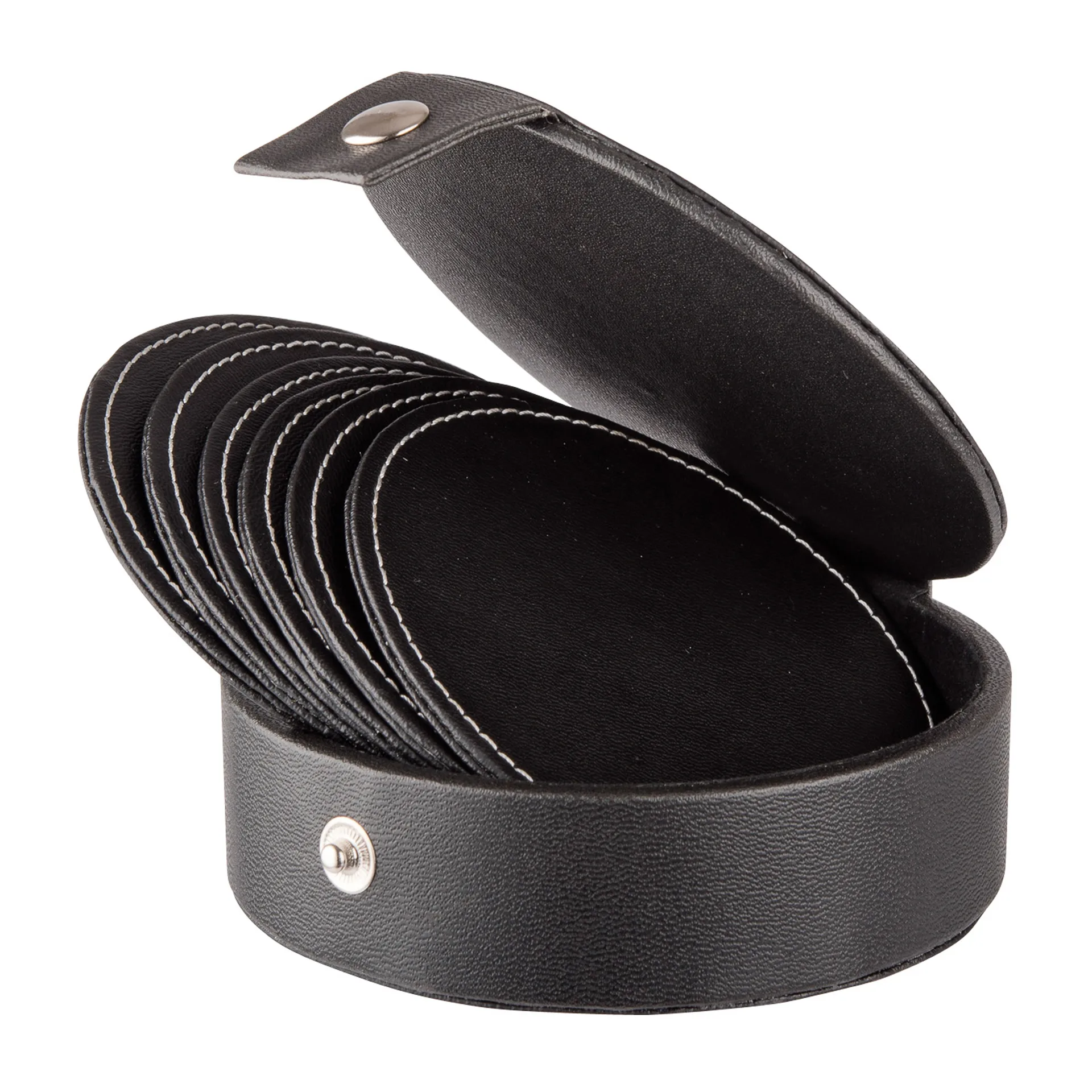 Sottobicchiere Visby Ø 10 cm confezione da 6, Nero Dorre