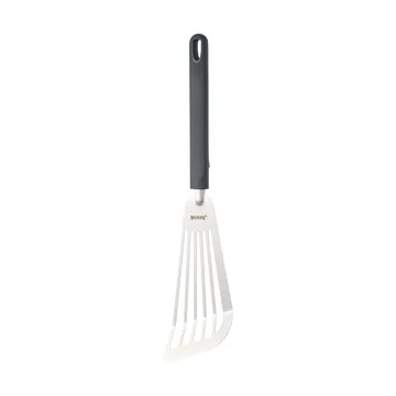 Spatola da cucina 33×8,5×1,8 cm Saira - Acciaio inossidabile-manico in silicone grigio - Dorre