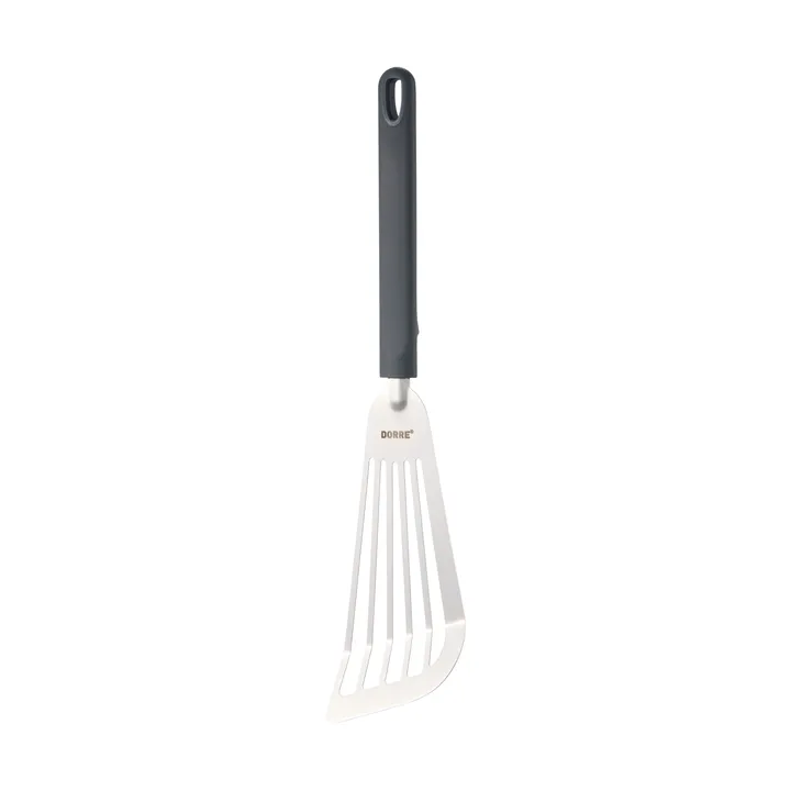 Spatola da cucina 33×8,5×1,8 cm Saira - Acciaio inossidabile-manico in silicone grigio - Dorre