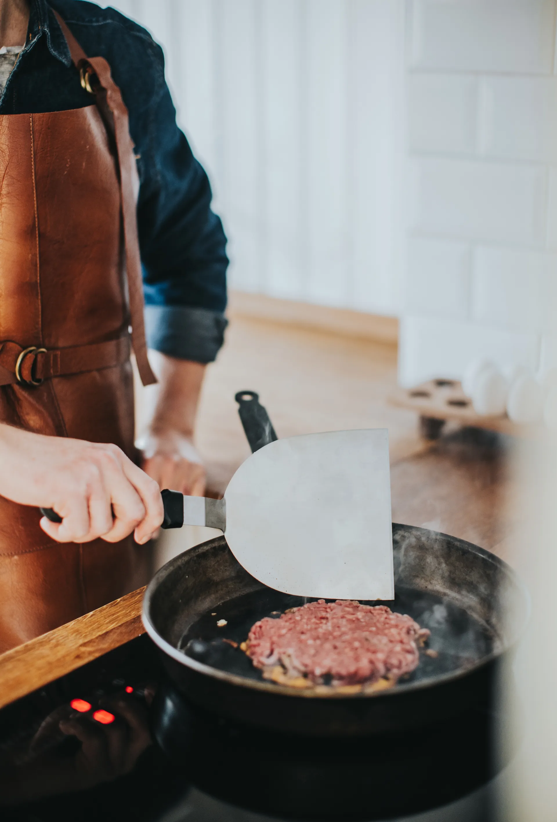 Spatola in acciaio inox Sasha, Nero-XL Dorre