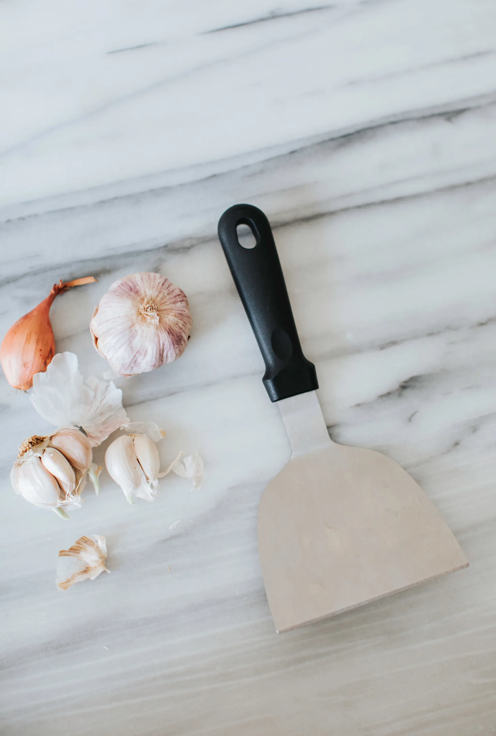 Spatola in acciaio inox Sasha, Nero Dorre