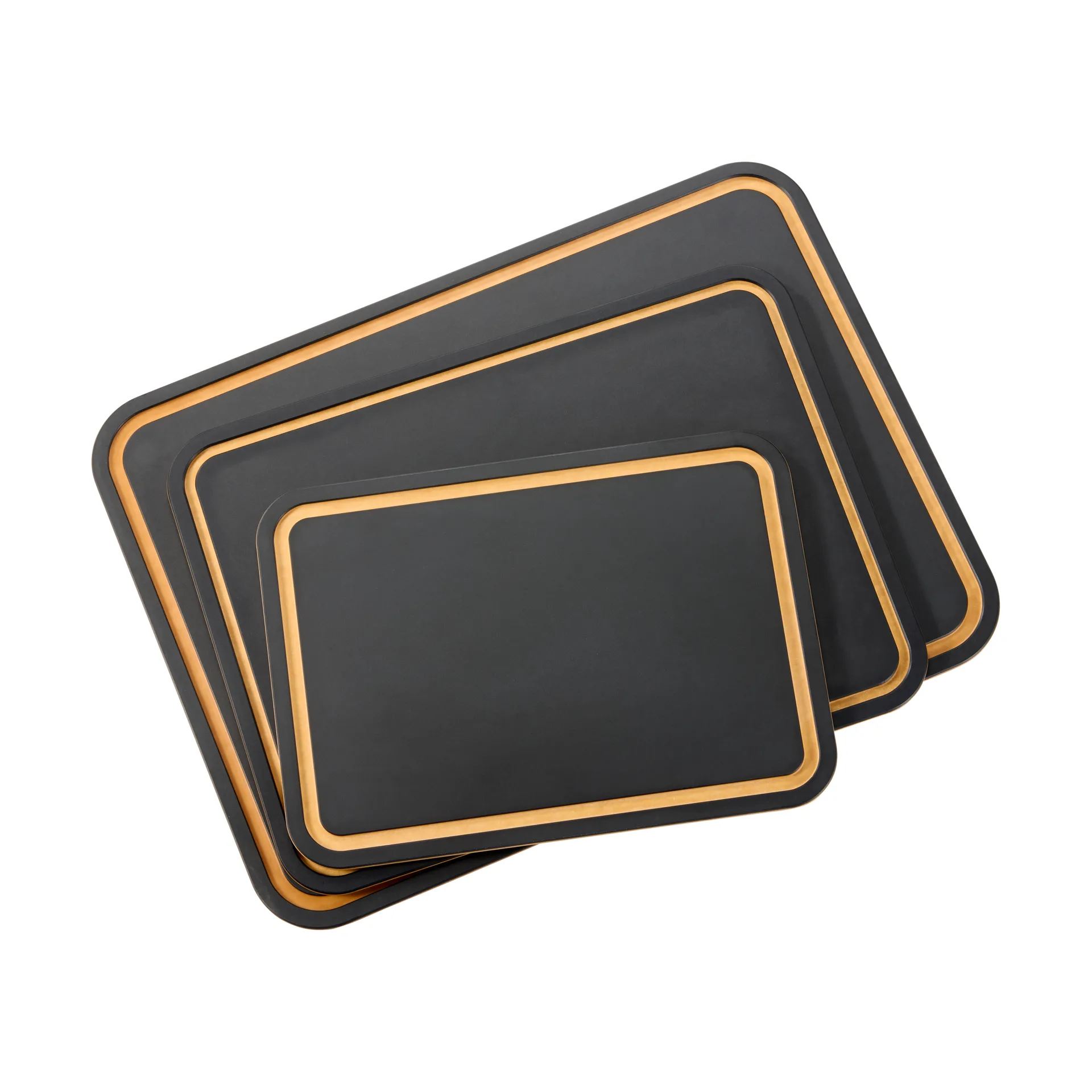 Tagliere Sami in fibra di legno pressata, nero, 29,8x21,5 cm Dorre