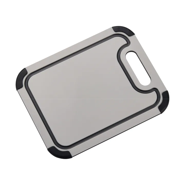 Tagliere Sibel in plastica con piedini in silicone - 29,8x23,5 cm - Dorre