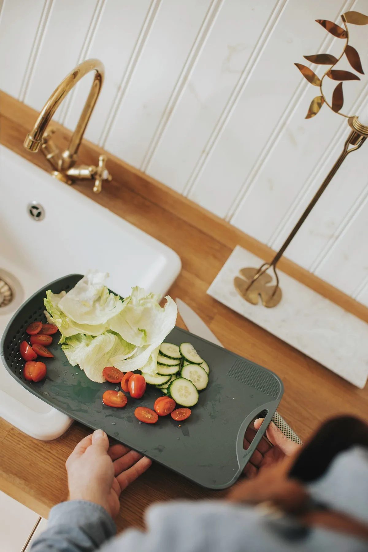 Tagliere Suvi 24,4x38,5 cm, Grigio Dorre