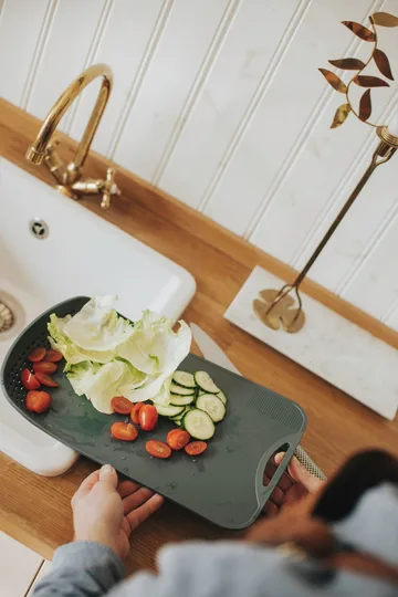 Tagliere Suvi 24,4x38,5 cm - Grigio - Dorre