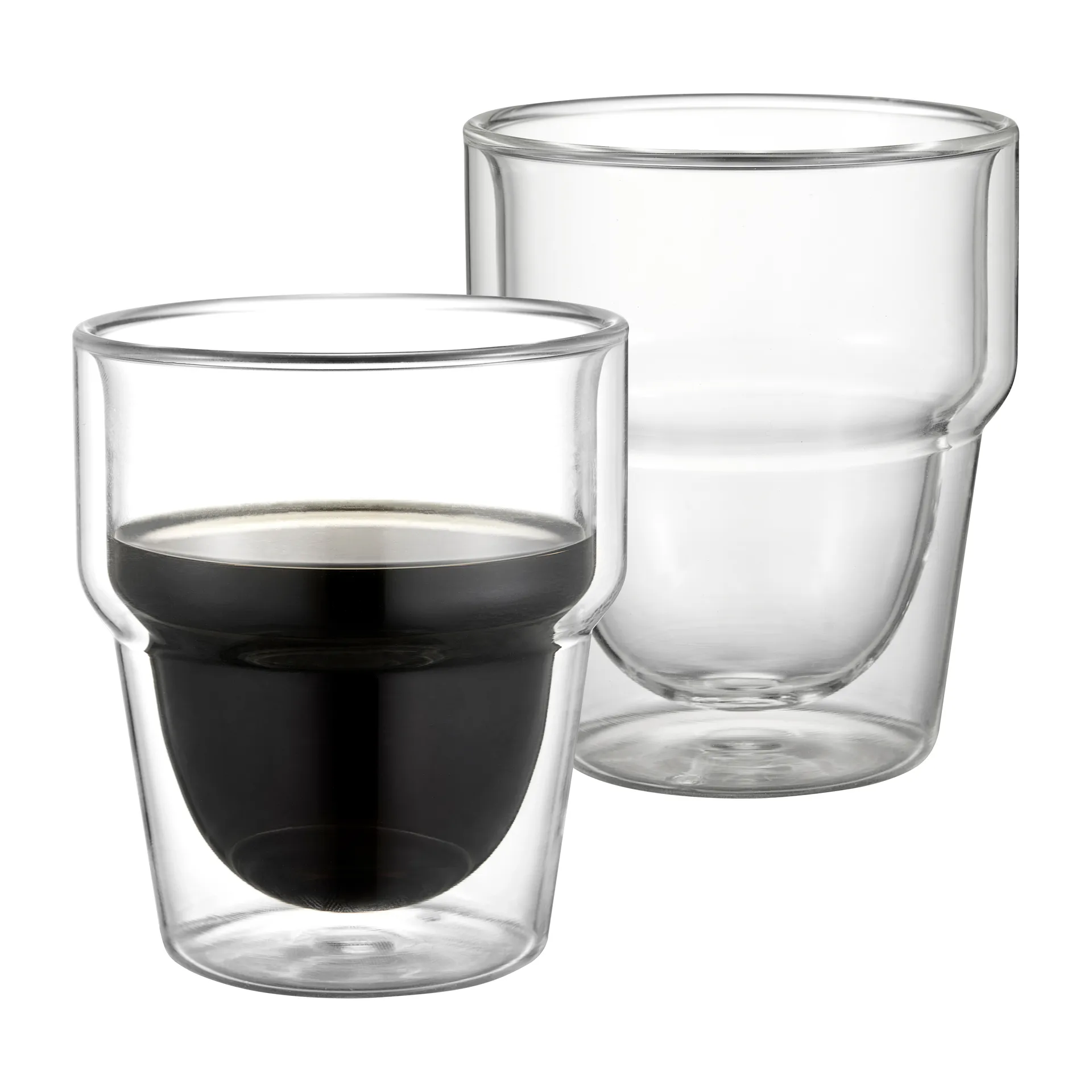 Tazza da caffè Kenya 32 cl, confezione da 2, Vetro Dorre