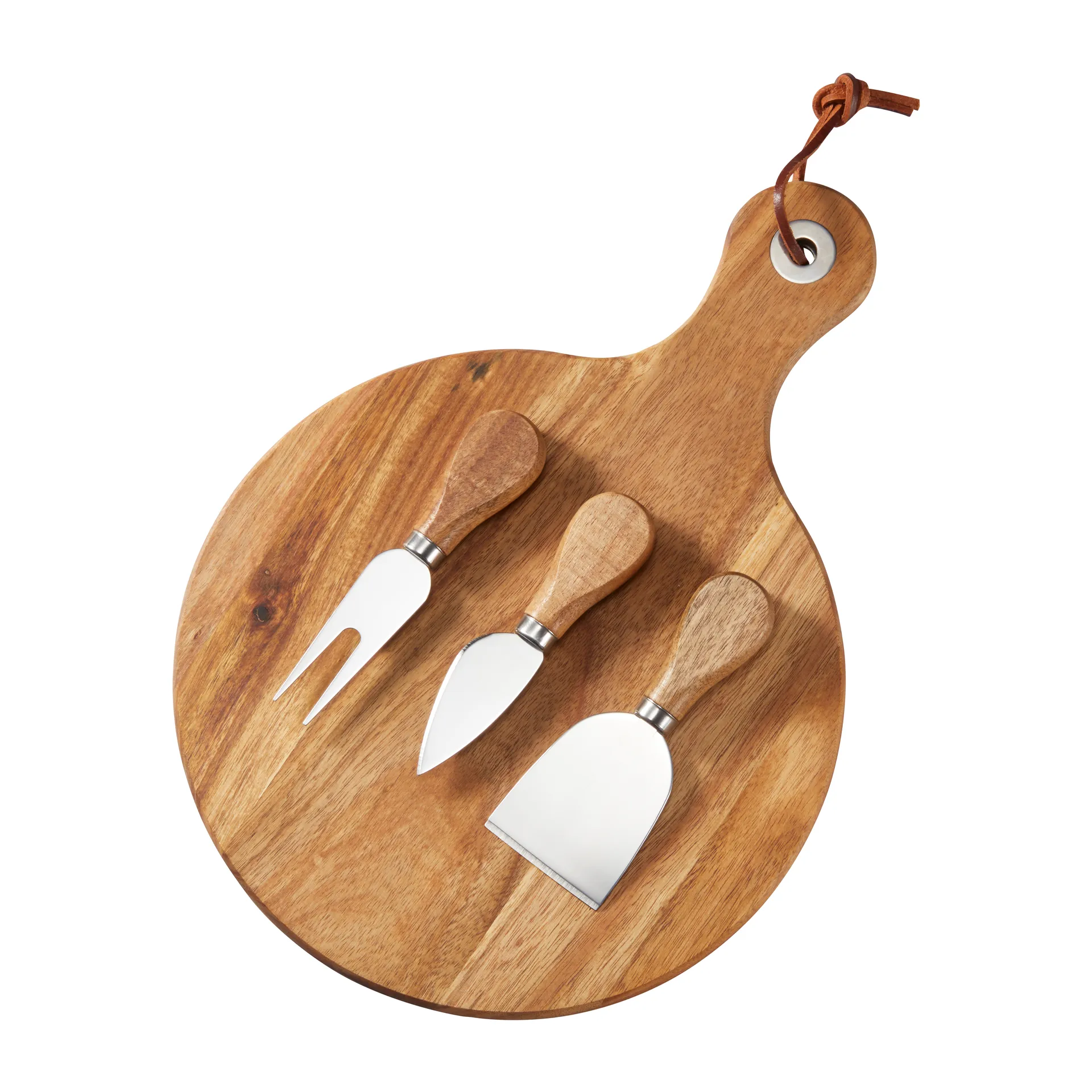 Vassoio per formaggi Oline acacia 4 pezzi, Ø 23 cm
​ Dorre