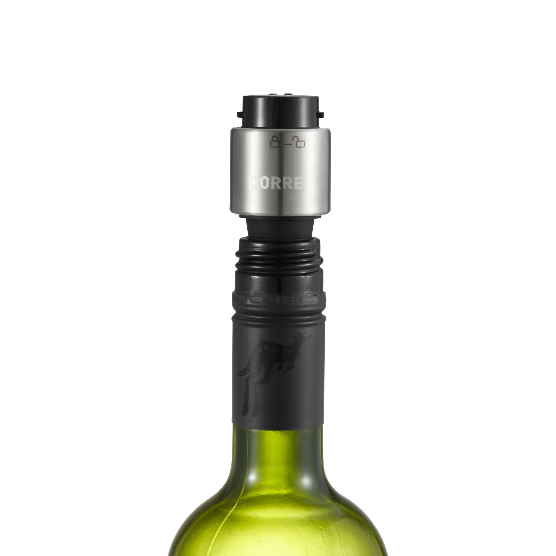 Verne aeratore per vino e tappo per vino, Nero Dorre