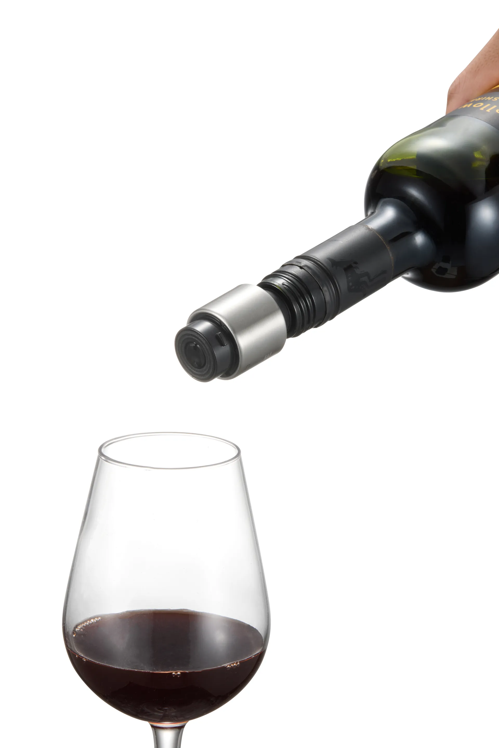 Verne aeratore per vino e tappo per vino, Nero Dorre