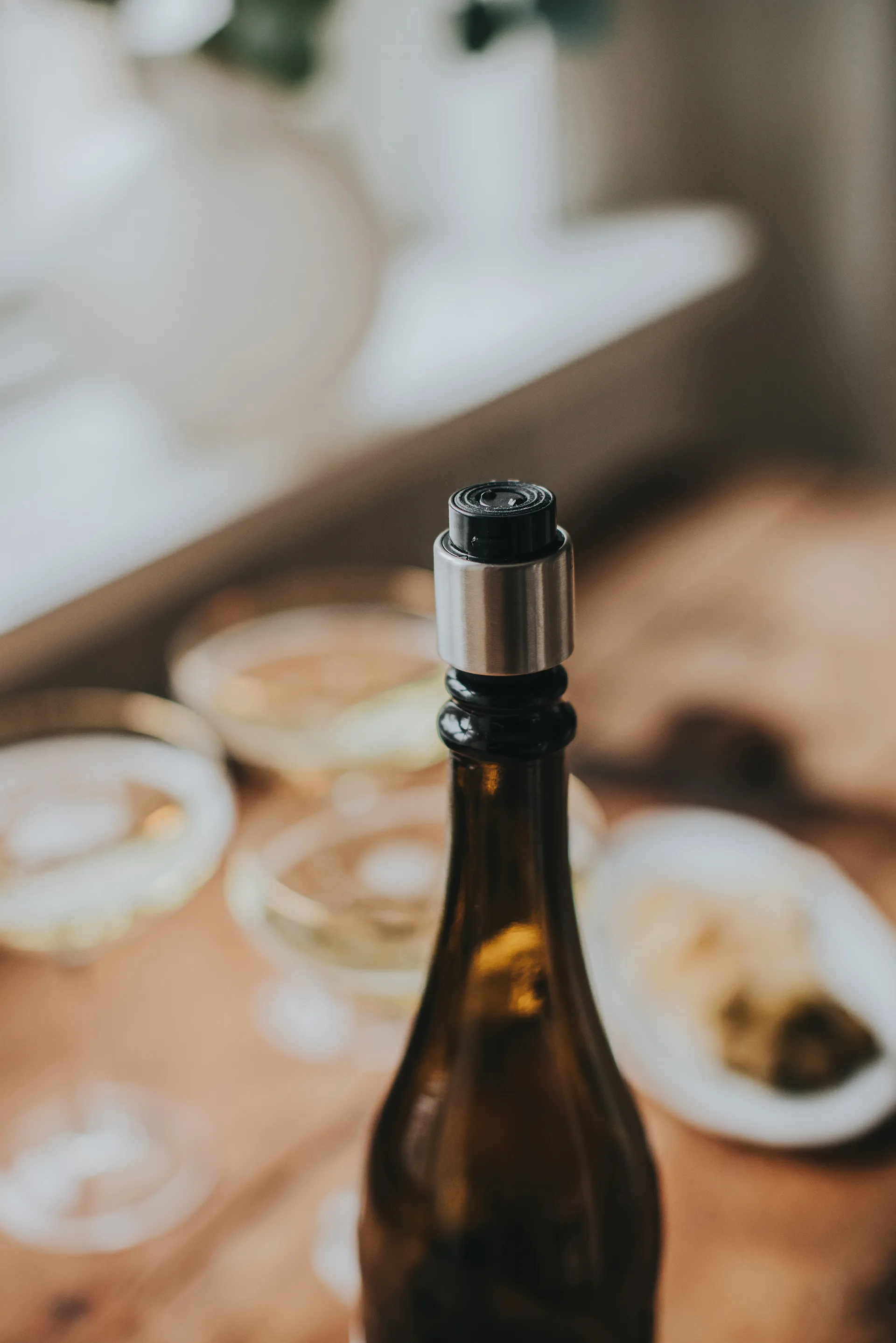 Verne aeratore per vino e tappo per vino, Nero Dorre