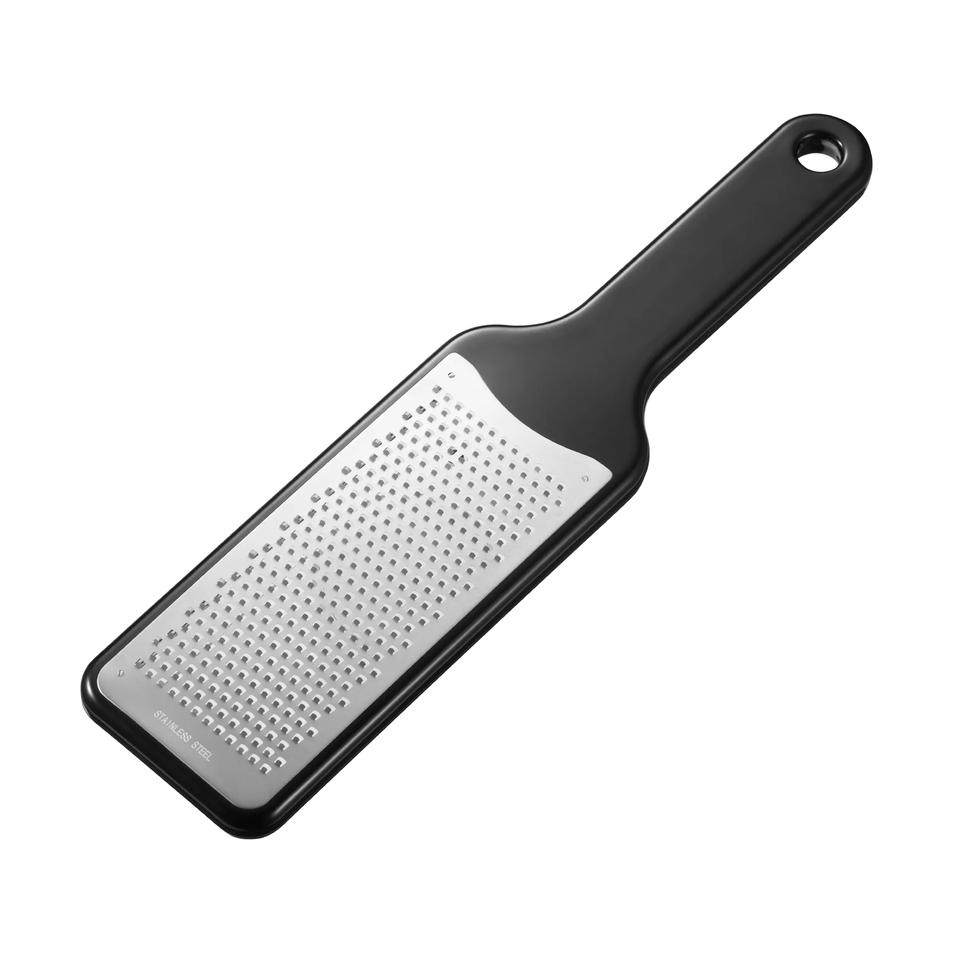 Zoe grattugia per zest con contenitore, Acciaio inossidabile, fine, 2 mm, 28,2x6,9x1,2 cm Dorre