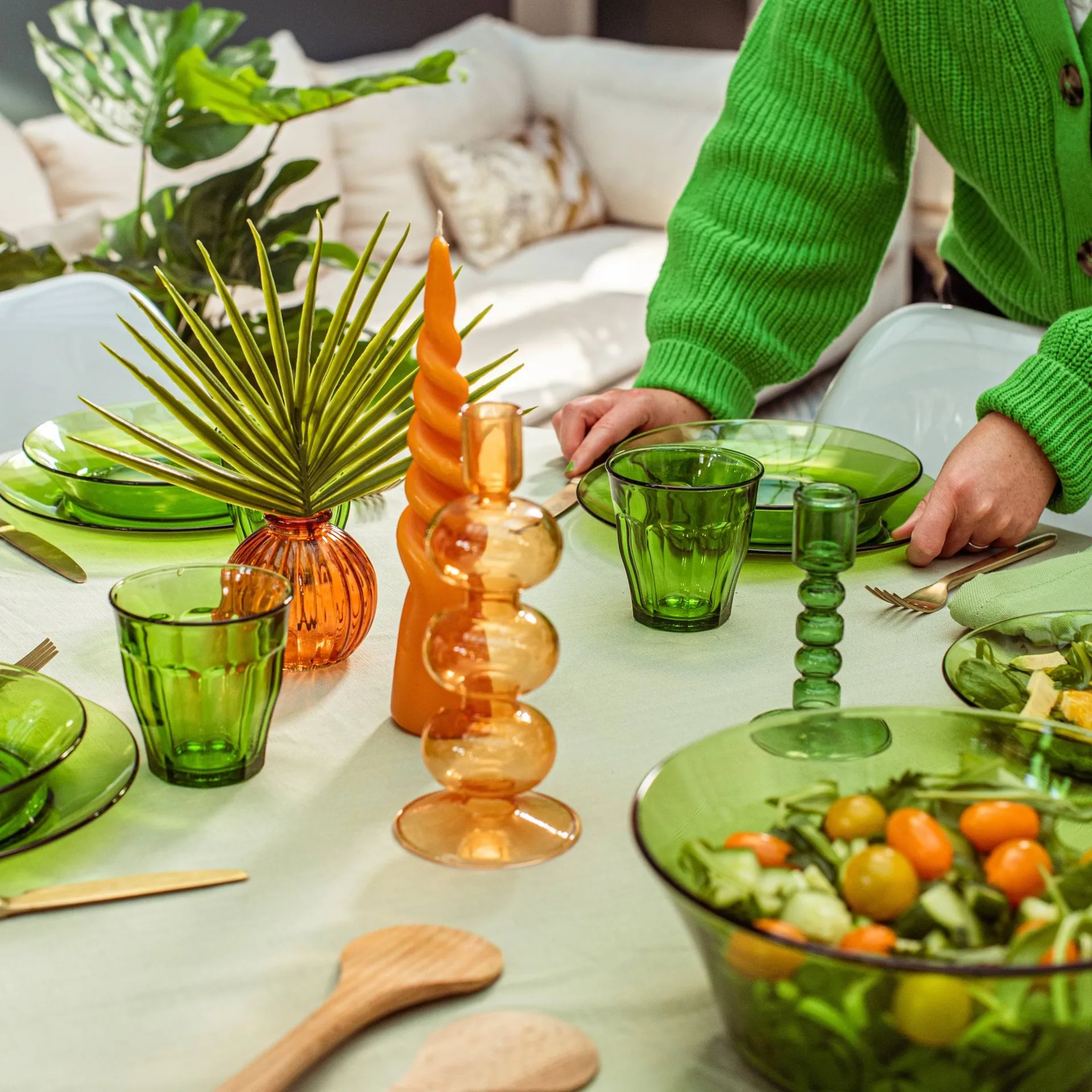 Picardie bicchiere, Verde, 6 pezzi, 25 cl Duralex